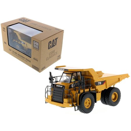 THINKANDPLAY CAT Caterpillar 770 Off Highway Dump Truck with Operator Core Classics Series 1-50 Diecast Model TH1340266